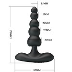 PRETTY LOVE - SIDNEY VIBRATORE ANALE 10 VIBRAZIONI NERO